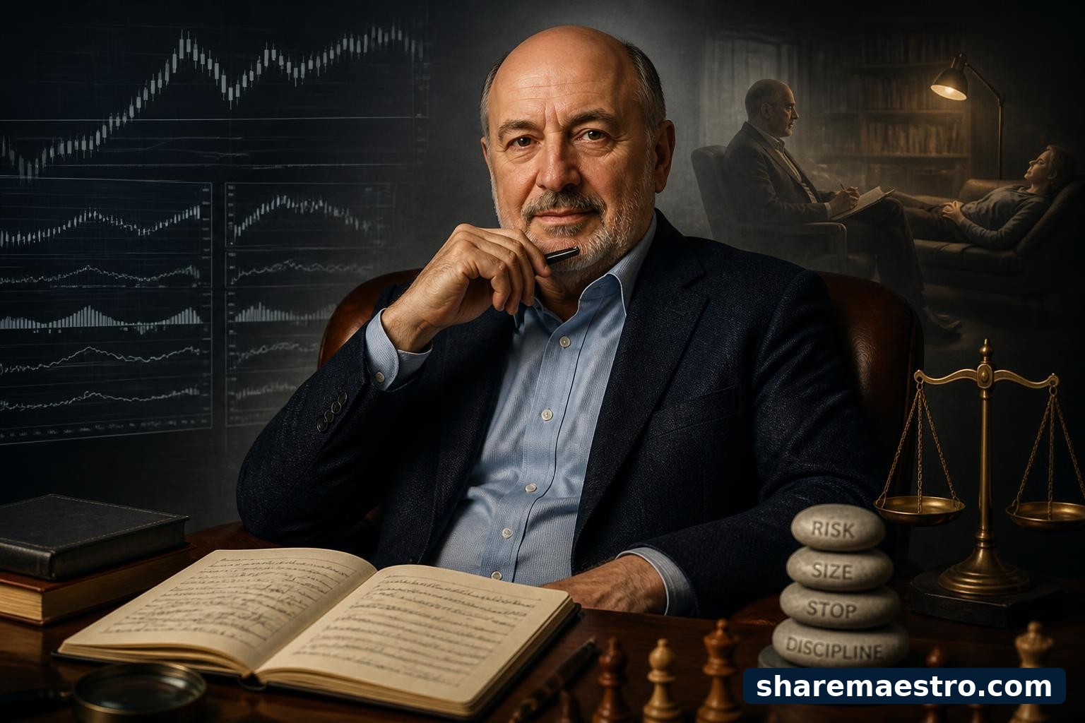 Alexander Elder's career is defined by the attempt to turn trader psychology, risk control, and chart discipline into a teachable market practice.