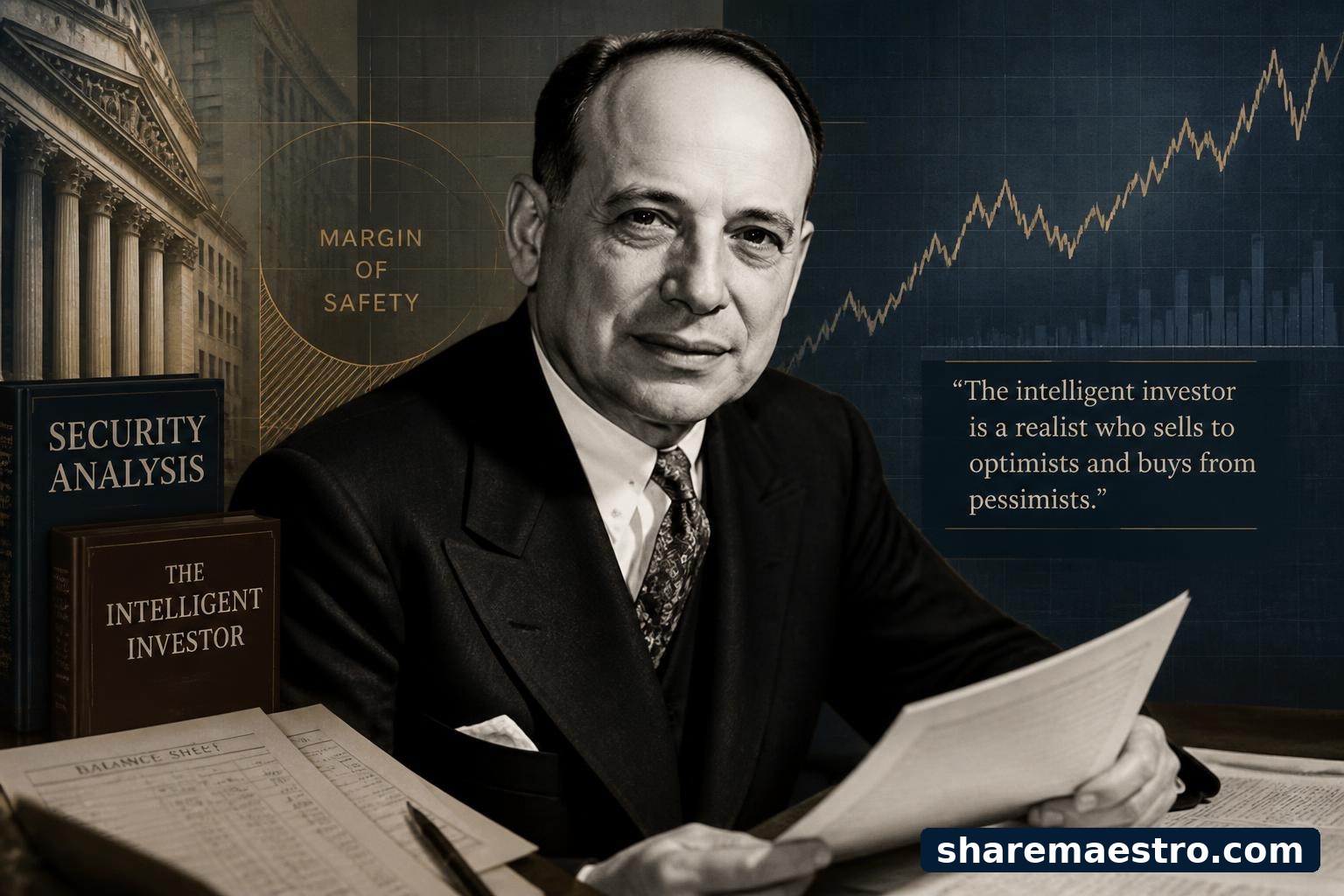 Benjamin Graham’s legacy rests on turning market fear into disciplined analysis through margin of safety, intrinsic value, and the investor’s refusal to obey price alone.