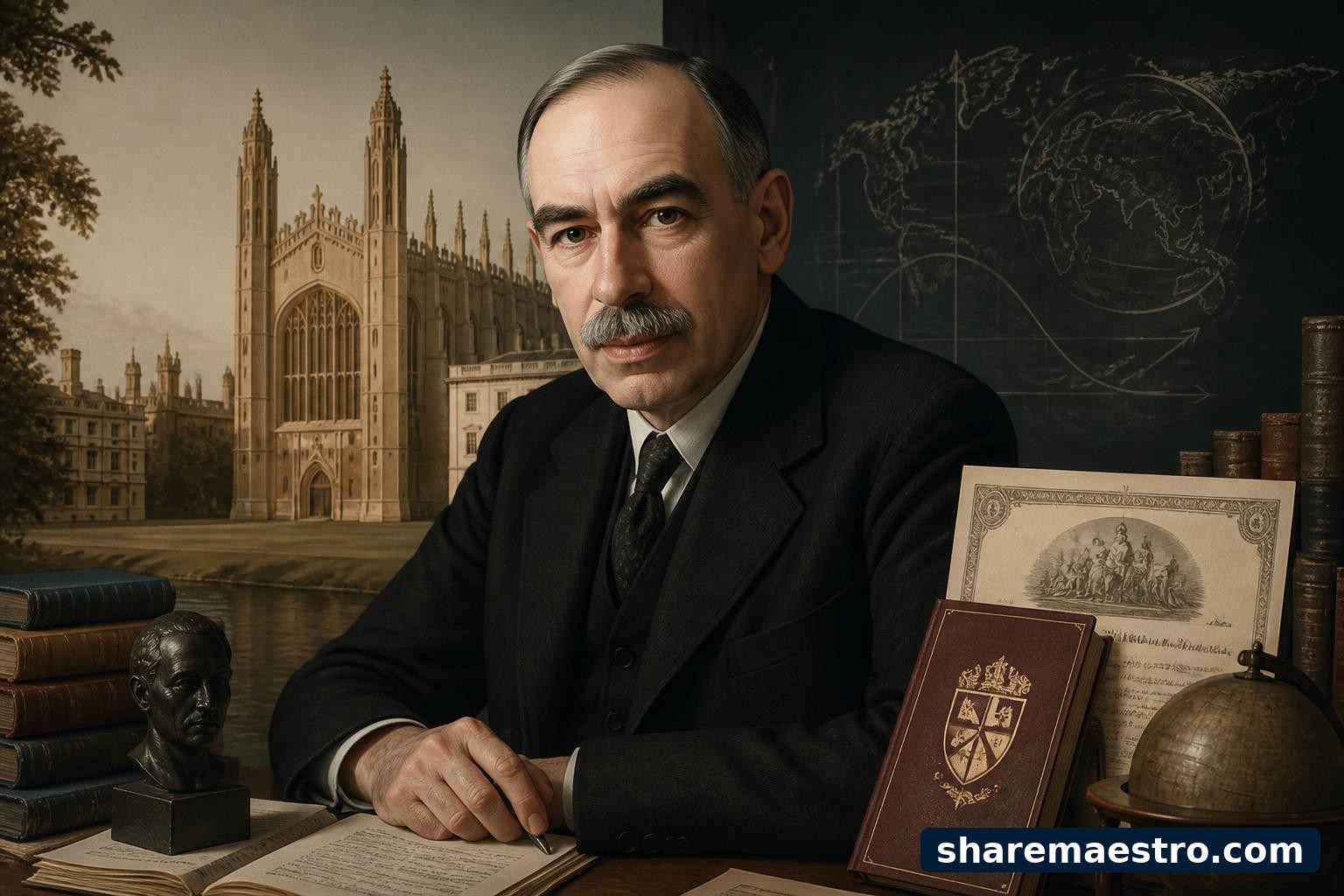 John Maynard Keynes's investing career was defined by a shift from macro speculation to concentrated equity ownership at King's College, Cambridge.