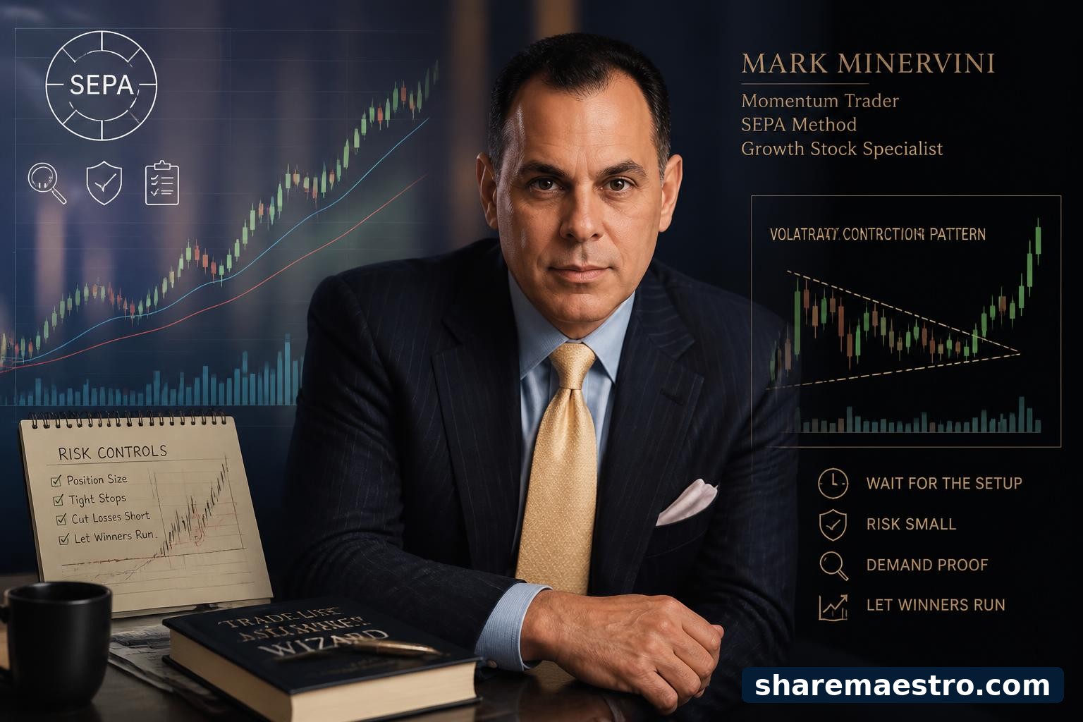 Mark Minervini's career is defined by disciplined growth-stock momentum, precise entries, tight risk control, and the challenge of turning SEPA into a method others can actually execute.