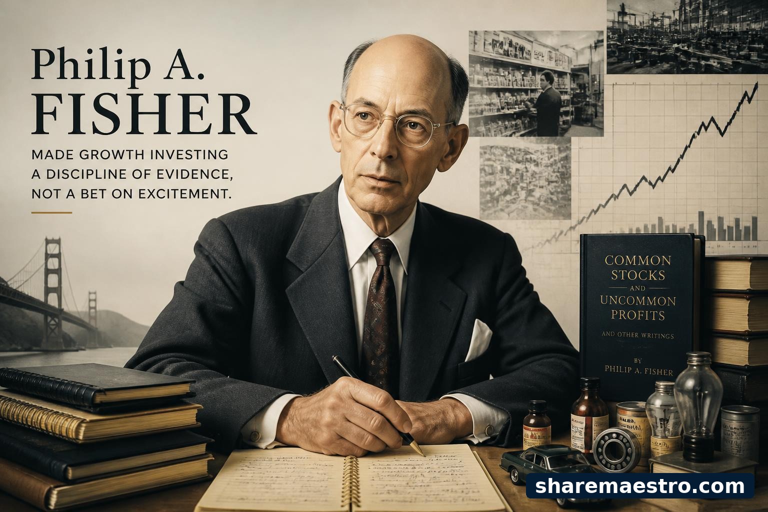 Philip Fisher's career is defined by scuttlebutt research, quality-growth discipline, and the search for exceptional companies worth holding for decades.