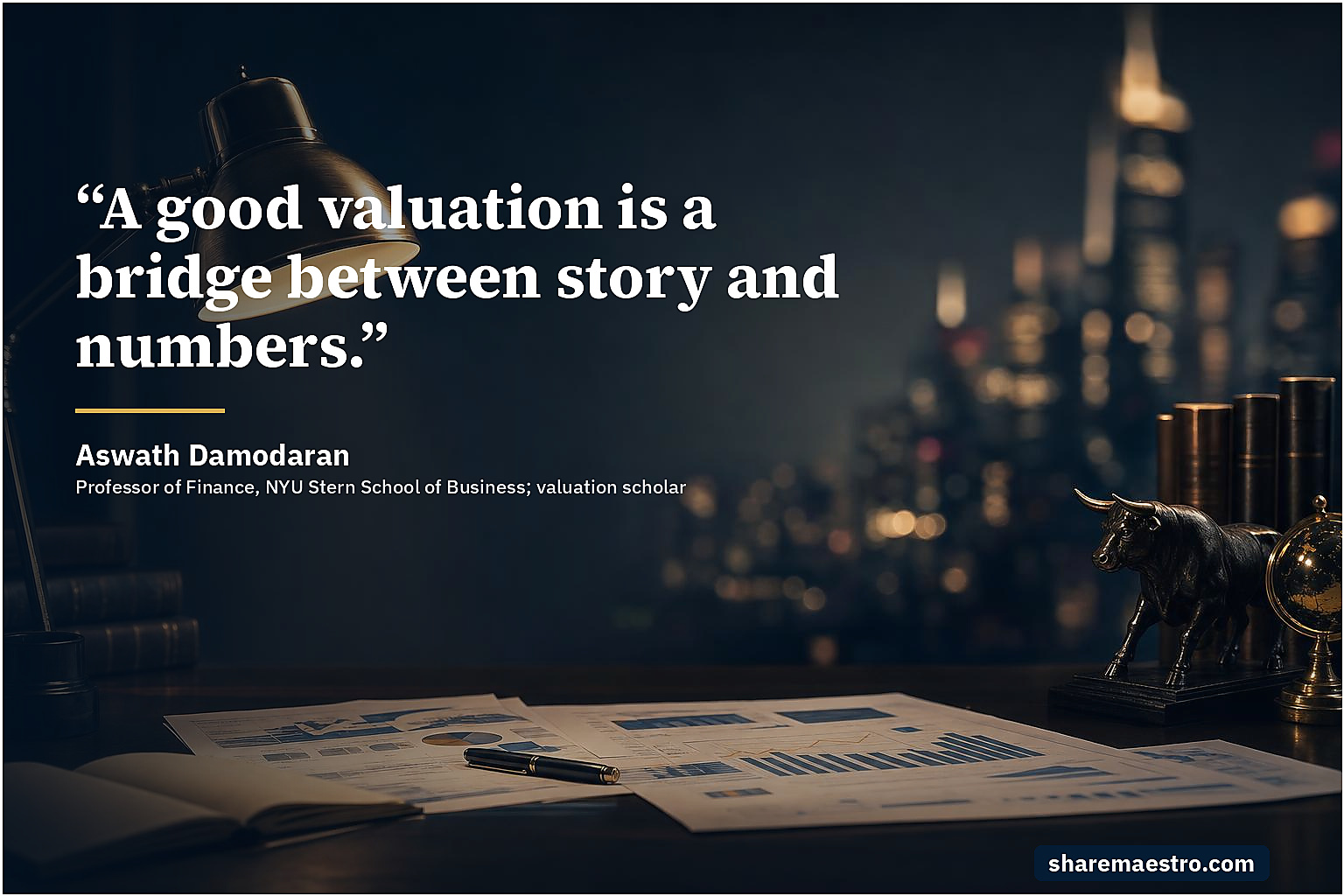Aswath Damodaran market wisdom quote on valuation discipline.