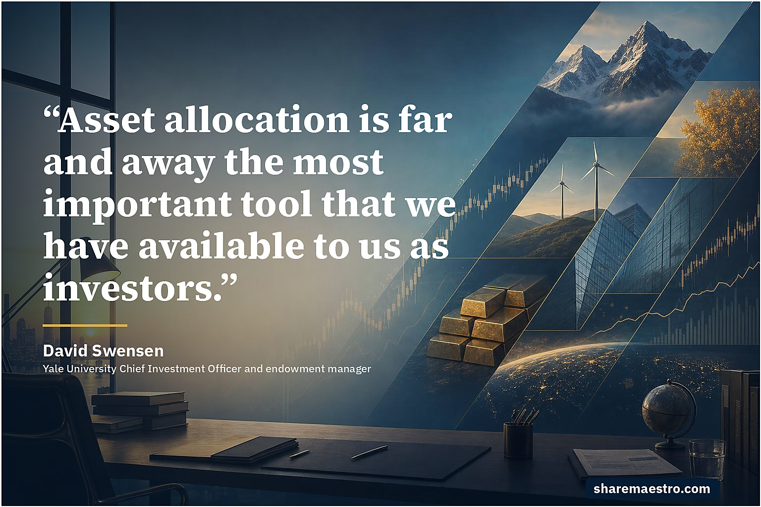 David Swensen market wisdom quote on asset allocation discipline.