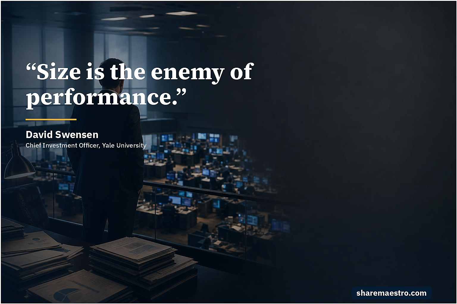 David Swensen market wisdom quote on capacity discipline.