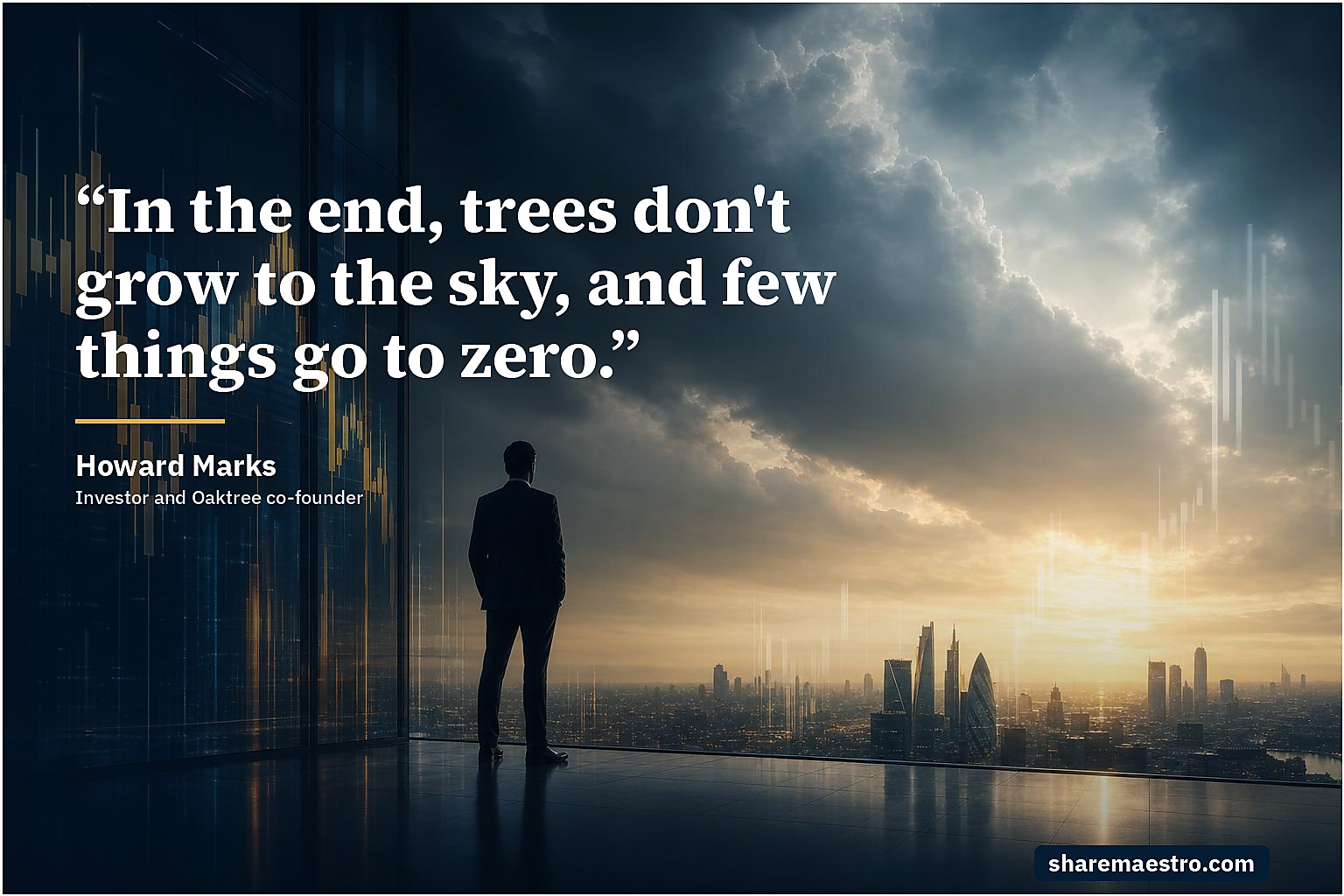 Howard Marks market wisdom quote on market cycles.