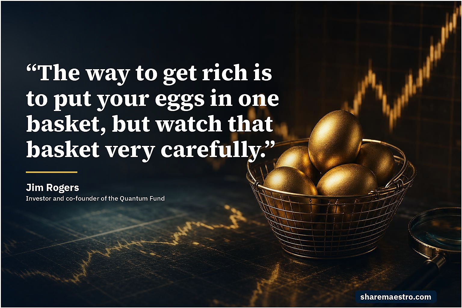 Jim Rogers market wisdom quote on concentration and vigilance.