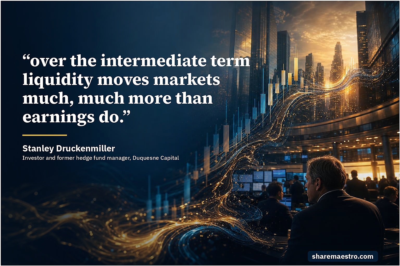Stanley Druckenmiller market wisdom quote on liquidity and market cycles.