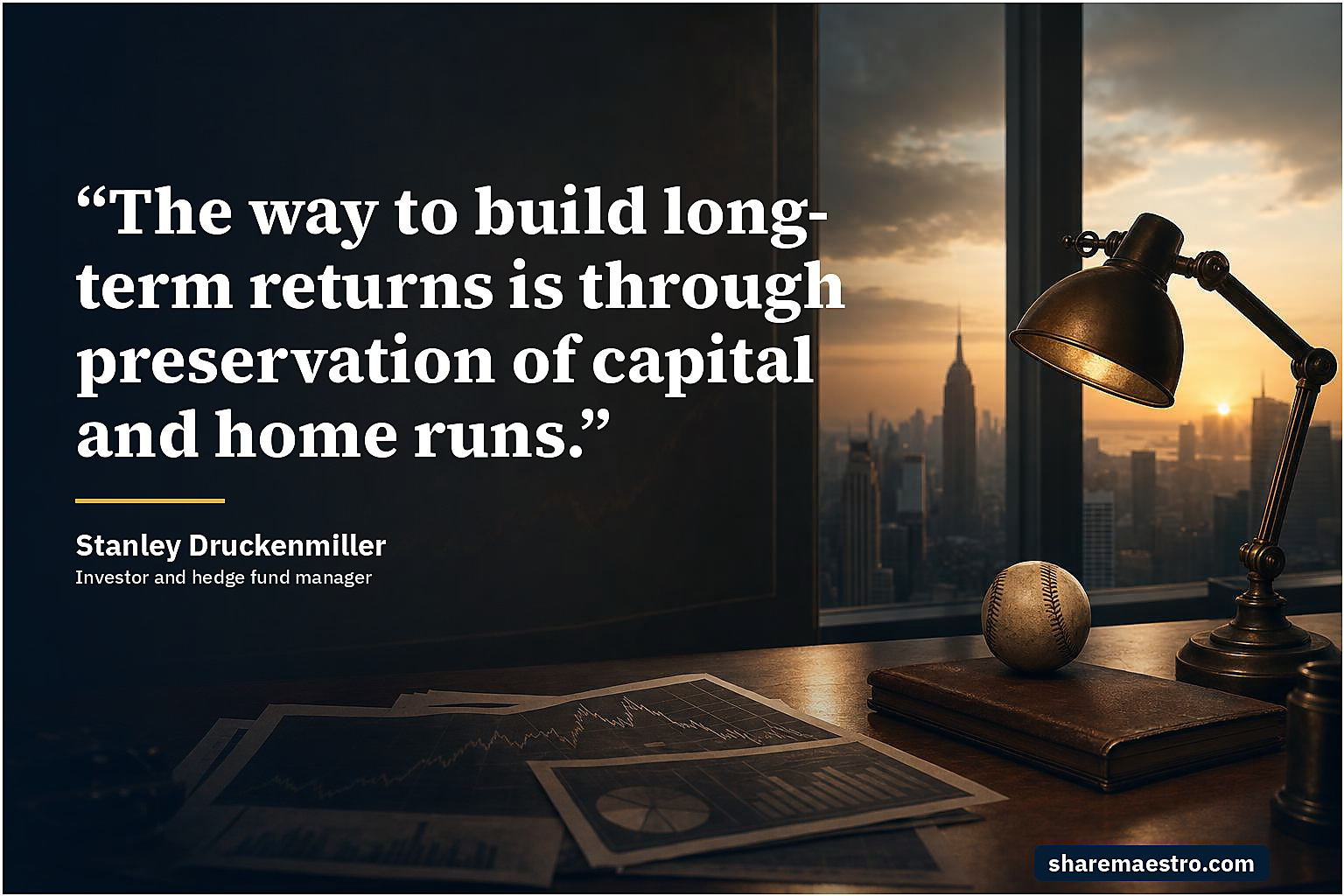 Stanley Druckenmiller market wisdom quote on capital preservation.
