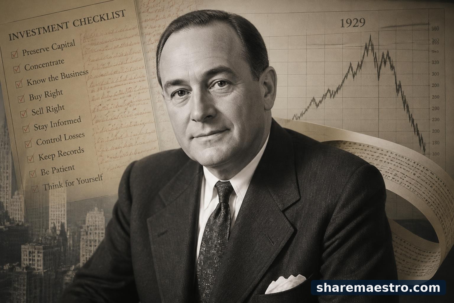 Gerald Loeb's career was defined by survival-minded speculation, concentrated judgment, and a belief that investors needed clear financial information before they needed confidence.