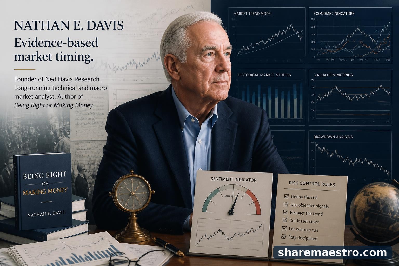 Ned Davis built a market research legacy around objective indicators, sentiment extremes, and the discipline to manage risk instead of worshiping forecasts.