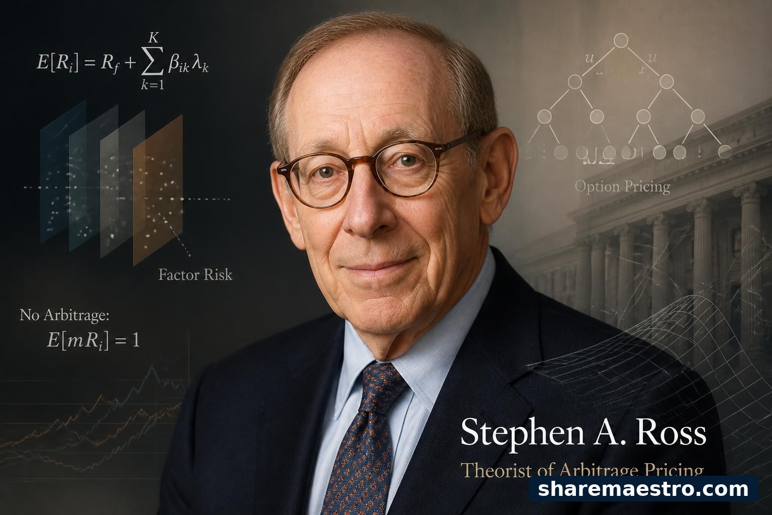 Stephen Ross's career is defined by no-arbitrage reasoning, multi-factor asset pricing, and the models that made modern risk more disciplined.