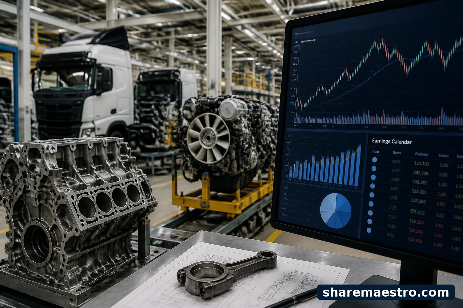 Used-vehicle dealership showroom with market data screens ahead of CarMax earnings.