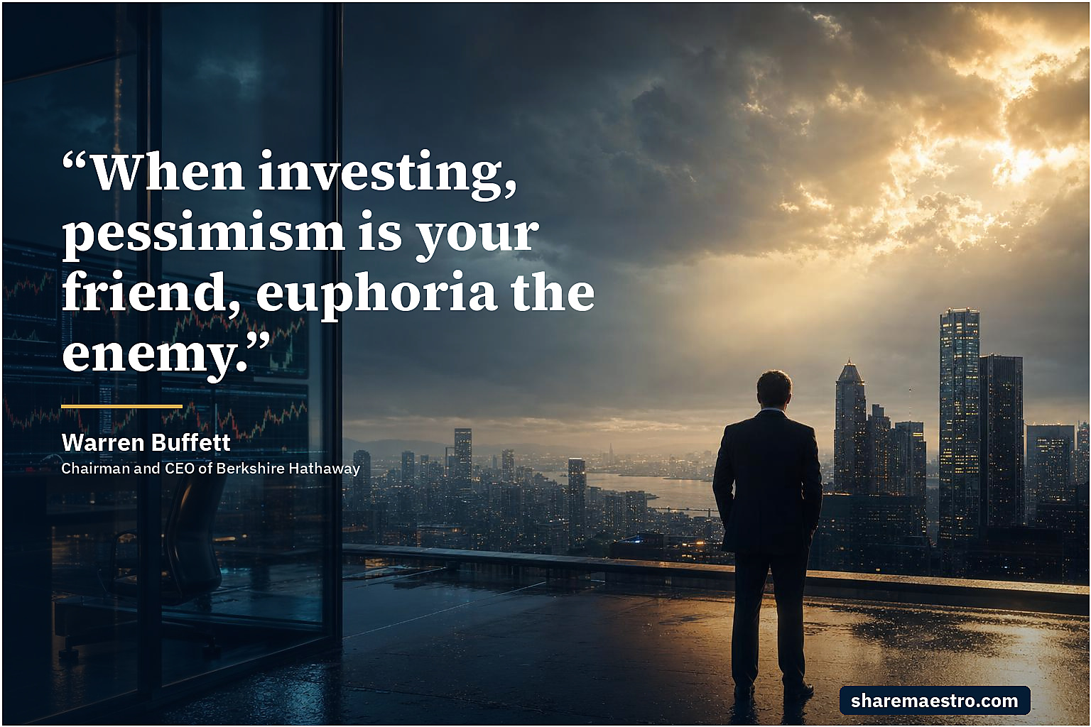 Warren Buffett market wisdom quote on contrarian investing.