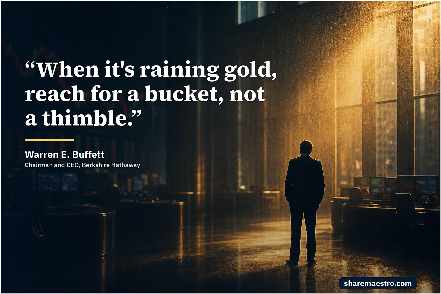 Warren E. Buffett market wisdom quote on opportunistic investing.