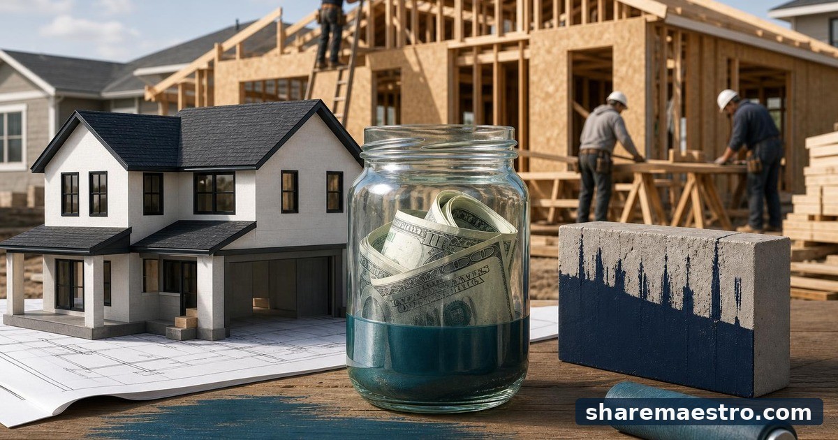 Editorial illustration of KB Home, Residential Construction.