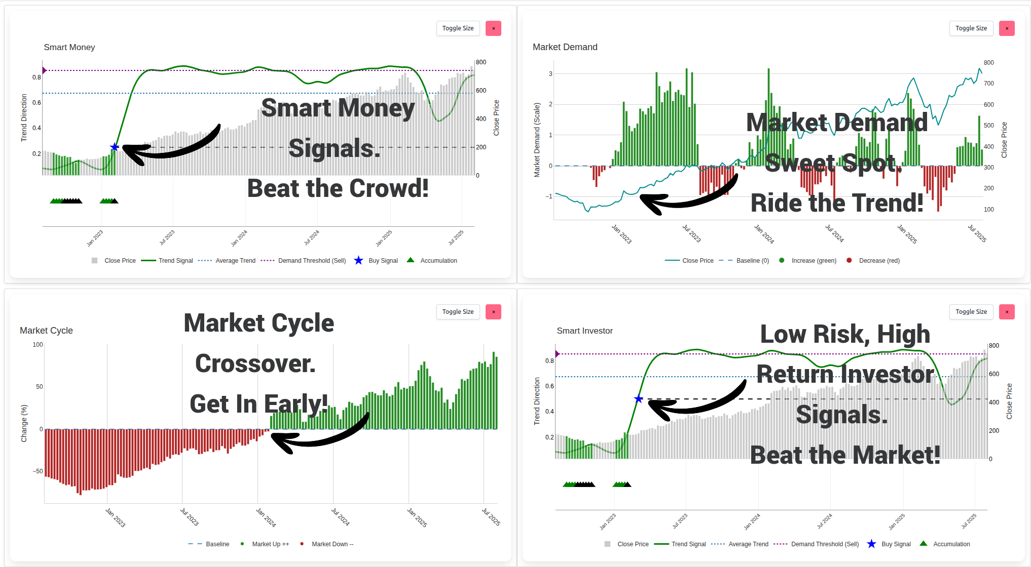Sharemaestro dashboard illustrating market insights